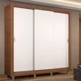 thumbnail image 2 of Ropero Closet Madesa Mônaco 3 Puertas Corredizas con Pies Marrón, 2 of 9