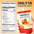 thumbnail image 5 of Tastelli Peach Konjac Jelly Infused with Collagen & Vitamin C | Gluten Free, Sugar Free, Low Calorie | Vegan Drinkable Fruit Jelly Snack | 150mL x 10 Pouches, 5 of 7
