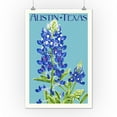 thumbnail image 2 of Austin, Texas, Bluebonnet, Letterpress (12x18 Wall Art Poster, Room Decor), 2 of 3