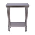 thumbnail image 4 of Stainless Steel Work Table with Undershelf 2 Layers Kitchen Anti-Slip Work Table, 4 of 12