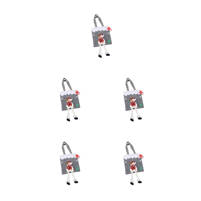 Ounissouiy Bolsa de regalos de Navidad Papá Noel Tarjeta de chocolates lindos Bolsa de almacenamiento de galletas Bolsa de decoración de Navidad con asa Type2 NO2 Ounissouiy CBP443726