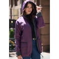 thumbnail image 6 of Roaman's Women's Plus Size Hooded All-Weather Jacket Fleece Lining Rain Coat, 6 of 6