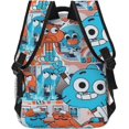 thumbnail image 4 of Darwin Gumball Backpack The Amazing Anime World Of Gumball Laptop Backpack Lightweight Large Capacity Travel Backpack Cartoon Anime Fans Gift Style-1, 4 of 7
