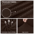 thumbnail image 4 of XYMHUN 3-Piece Sofa Cover Stretch Couch Cover Washable Sofa Slipcover Furniture Protector with 2 Cushion Covers,Loveseat Coffee, 4 of 7