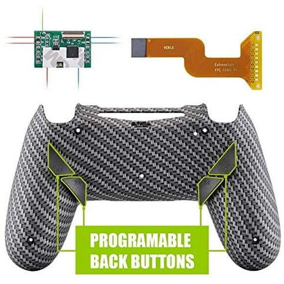 eXtremeRate Dawn Programable Remap Kit for PS4 Controller with Mod Chip & Redesigned Back Shell & 4 Back Buttons -