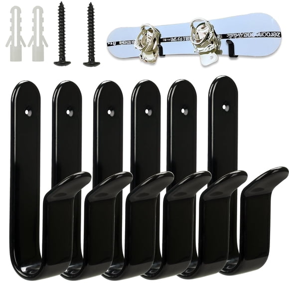 Clips de montaje en pared para tablas de snowboard Rolitwils de acero pesado