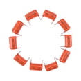 thumbnail image 4 of pitrice 5 Pairs 715P Drop Capacitor Lightweight Good Stability Flexible Practical Tone Caps High Frequency Response for Bass Orange 1Set, 4 of 6