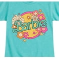 thumbnail image 3 of Barbie - Retro Barbie Logo - Girls Fitted Short Sleeve Graphic T-Shirt, 3 of 5