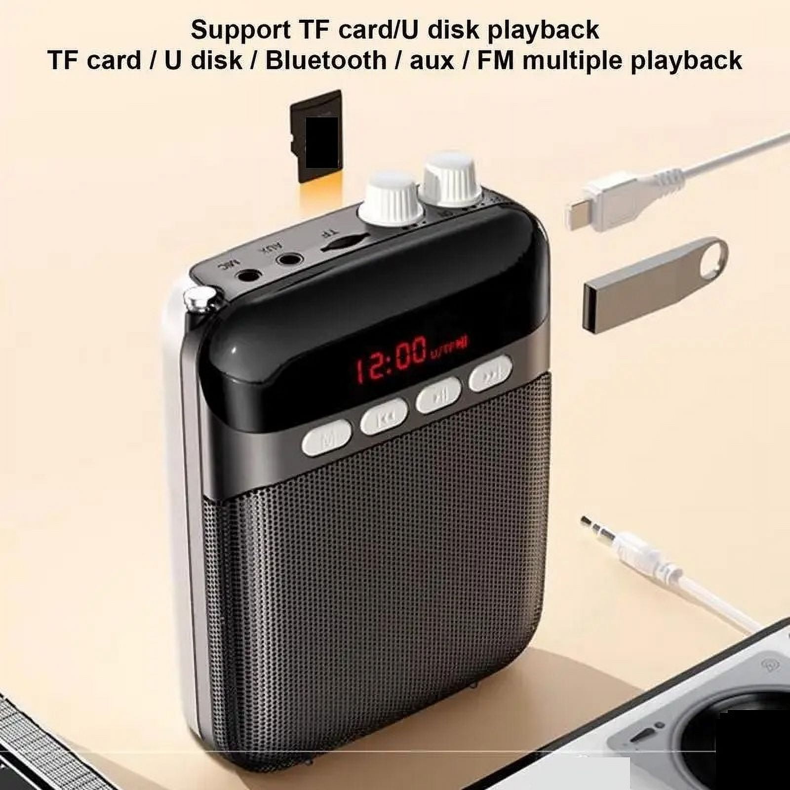 Rechargeable Voice Amplifier for Teachers Pa System Speaker with Clear Sound Long Battery Life ,Crystal-Clear Sound