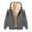 Dark Gray, variant on Women Fleece Coat Winter Warm Casual Long Sleeve Hooded Solid Sweatshirt Plus Size Winter Cardigan Pockets Plush Hooded Jacket