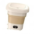 thumbnail image 5 of Portable Washing Machine Small Washer 9L Easy to Carry Collapsible Washing Machine for Laundry Camping Baby Clothes RV Travel Khaki, 5 of 8