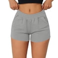 thumbnail image 5 of YunPes Girls Cotton Athletic Shorts Pull-On Elastic Waist Sports Shorts with Pockets Teen Kids Soccer Running Gym Workout Outfits, 5 of 9