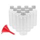 thumbnail image 5 of 10 botellas de viaje a prueba de fugas, pequeñas botellas de plástico transparente con tapa de aluminio para artículos de tocador, líquidos, botellas de viaje rellenables, botellas de bebidas vacías, 5 of 7