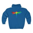 thumbnail image 2 of Rainbow Dragonfly Full Zip Hooded Sweatshirt, 2 of 2