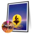 thumbnail image 1 of Cuadros Decorativos Kits de pintura de diamante DIY sirena taladro redondo completo 40x60cm 24 colores (V2444) Ehuebsd embutido en tela, 1 of 8