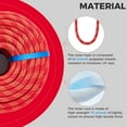 thumbnail image 3 of AUR 7/16 Inch 150ft Double Braided Polyester Arborist Rope, Heavy Duty Nylon Rope for Anchor, Tree Work, Cargo, Pulling, Sailing(Red), 3 of 9