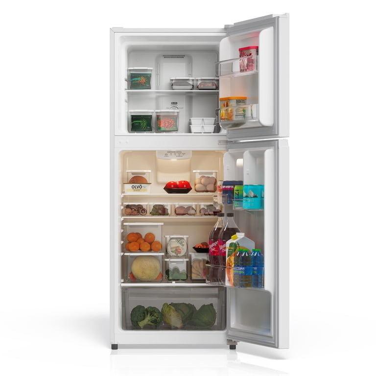 TCL White Double Door Refrigerator with Freezer for Home