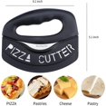 thumbnail image 4 of Premium Pizza Cutter Food Chopper-Super Sharp Blade Stainless Steel Pizza Cutter Rocker Slicer with Protective Sheath Multi Function Pizza Knife Kitch, 4 of 5