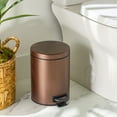 thumbnail image 6 of Better Homes & Gardens Bronze SS 1.3 Gallon Metal Bathroom Waste Basket, 6 of 7