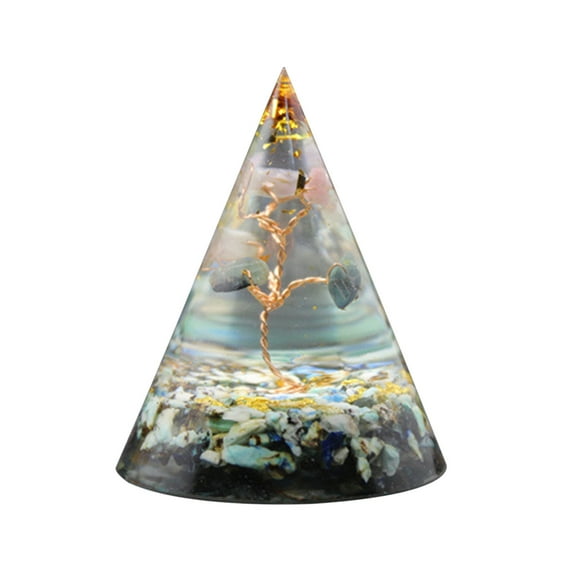 Crystals and Stones, Natural Crystal Crushed Stone Orgone Ornament Crystal Energy Tower Stones and Crystals