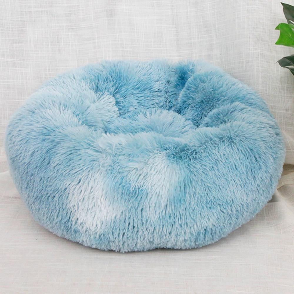 Clearance Pet Dog Cat Beds Long Plush Donuts Super Soft Fluffy