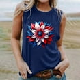 thumbnail image 2 of Aboser Womens 4th of July Graphic Tank Tops Red White and Blue Patriotic Shirt Memorial Day Tee Top Casual Sleeveless Basic Shirts July 4th USA Flag T-shirt, 2 of 6