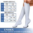 thumbnail image 5 of Compression Socks For Women & Men Circulation ( 3 Pairs White Small-medium)15-20 Mmhg Is Best Support For Athletic Running Cycling, 5 of 5