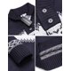 thumbnail image 3 of COOFANDY Suéter feo de Halloween para hombre, suéter de punto casual con copo de nieve, Azul (Snorkel Blue), XX-Large, 3 of 5