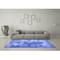 thumbnail image 3 of Ahgly Company Machine Washable Indoor Rectangle Medallion Blue Traditional Area Rugs, 7' x 10', 3 of 4