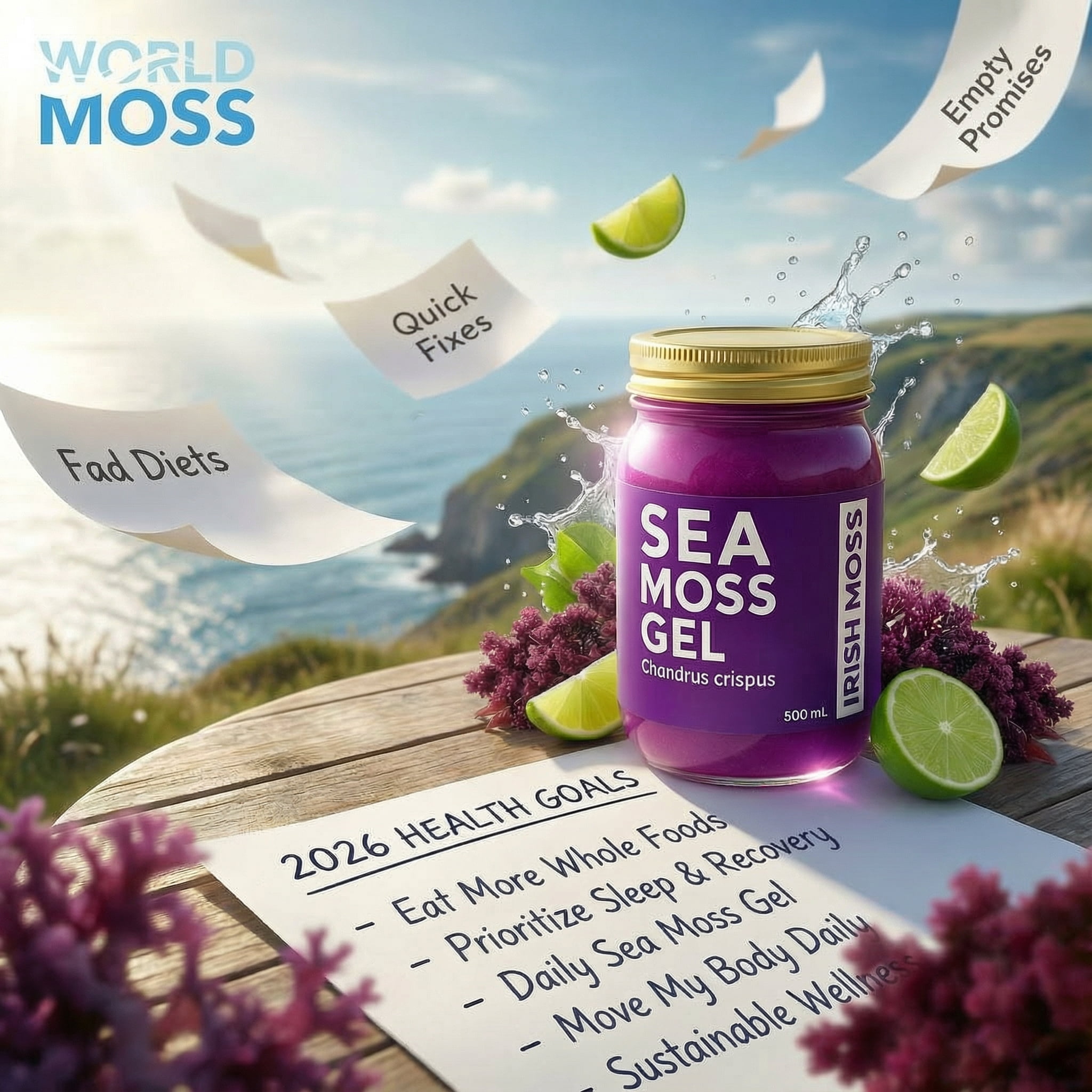 Elderberry Sea Moss Gel – Wildcrafted & Organic – Immune