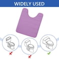 thumbnail image 5 of Hengbo Purple Memory Foam Rug Set Soft 3 Piece Bath Rug for Home Kitchen Comfort and Absorbency, 5 of 8