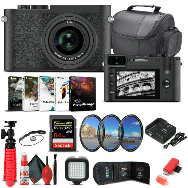 Leica Q2 Monochrom Camera + 64GB Memory Card More Bundle Walmart.com