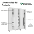 thumbnail image 4 of Ropero Closet Madesa Venus 6 Puertas Con Pies 180cm BB 08, 4 of 10
