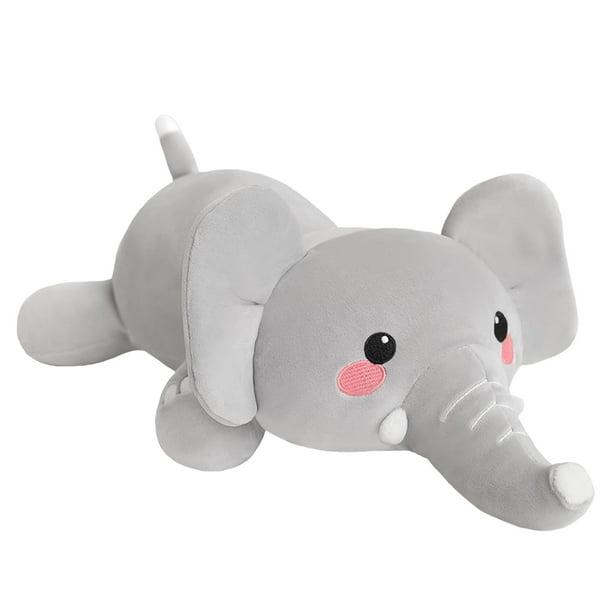 Peluche SQEQE con forma de elefante pesado de 25 cm con algodón polipropileno