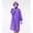 Purple, variant on EGYMEN 3.6Ft Reusable EVA Raincoat, Lightweight Portable Rain Cape, Waterproof Outdoor Rain Poncho with Hood, Transparent Full-Length Rainwear for Camping, Hiking & Travel
