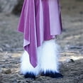 thumbnail image 4 of Diconna Girl's Faux Fur Leg Warmers Solid Color Soft Cozy Fuzzy Boot Cuff Cover Party Costumes, 4 of 8
