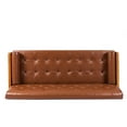 thumbnail image 4 of Sofa Moderne Mi-Siècle Adelaide Capitonné avec Coussins d'Accent Roulés, 4 of 5