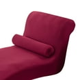 thumbnail image 2 of Housses de Chaise Longue d'Intérieur Housse de Chaise Extensible pour Salon Chambre Rouge Vin, 2 of 9