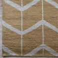 thumbnail image 3 of Hand Knotted Wool Geometric Modern Area Rugs - 8'X10', Rectangle Shape, Gold Beige Color, Classic Traditional Design, Low Pile Handmade Area Rugs For Living Room, Bed Room (N01052), 3 of 8