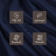 thumbnail image 4 of 100% Pima Cotton Queen Size 4-PCs Sheet Set (Solid, Navy Blue) Fits 27-30â€ Deep Pocket, 600 Series Sateen Weave, 4 of 5