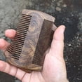 thumbnail image 4 of Handmade Sandalwood Beard Comb - Premium Wooden Comb for Men, 4 of 5