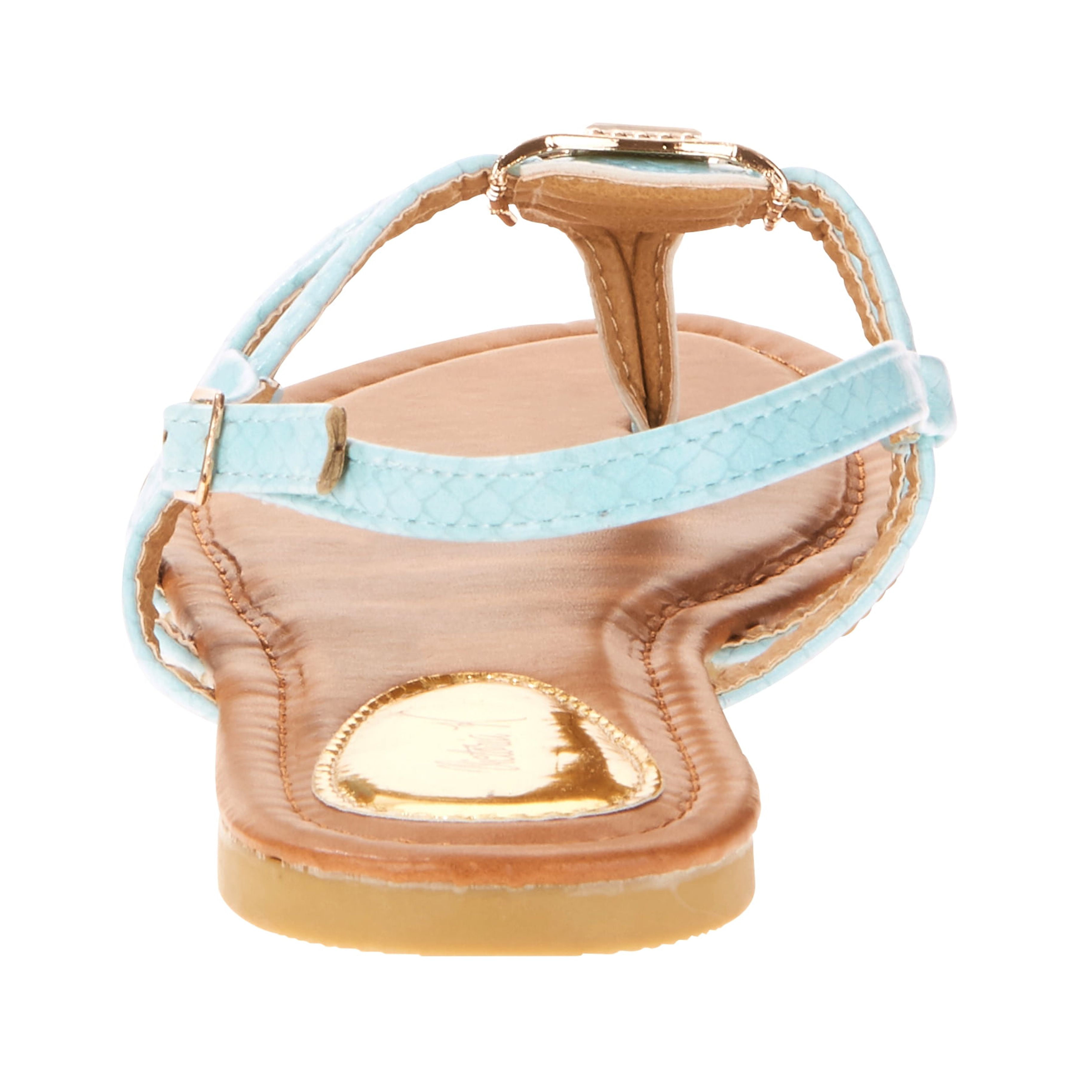 Victoria K Women's Crossover Straps Sandal's with Small Medallions