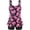 A-Floral Print470(New), variant on OCEAN BLUES Women's Swimsuit Set Scoop Neck Tankini Top with Boyshort Two Piece Bathing Suit Size L