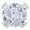 RoyalBlue, variant on Blue Flower Plant Round Tablecloth for 36-44 Inch Tables,Fitted Table Cover with Elastic Edge,Retro Country Tree Branch Leaves Waterproof Outdoor Table Cloth Protector for Patio Garden Dinner Picnic