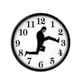 thumbnail image 1 of Inspired Silly Walk Wall Clock Creative Silent Mute Clock Wall Art, 1 of 4