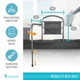 thumbnail image 6 of Stander Mobility Rail, Bedside Railing and Assist Bar with Swing-Out Safety Handle for Adults, Seniors, and Elderly, Guardrail with Organizer Pouch, ASTM Safety Approved Bedrail, 6 of 8