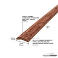 thumbnail image 3 of M-D Building Products 85449 2 In. X 72 In. Light Stain Hardwood Carpet Trim w/ Screws, 3 of 5