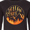 thumbnail image 4 of Inktastic Yellowstone National Park Mountains Long Sleeve Youth T-Shirt, 4 of 5