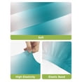 thumbnail image 4 of Turquoise Gray Ombre Bar Stool Covers Set of 2, Farmhouse Teal Gradient Modern Art Stretch Washable Bar Chair Covers with Backs, Removable Pub Counter Height Chair Cover for Kitchen Dining Room Cafe, 4 of 7